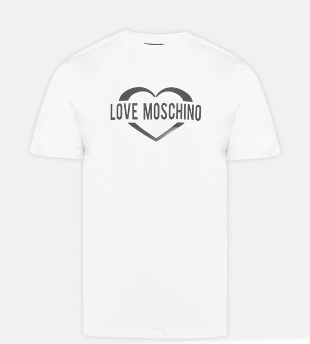 Love Moschino T-shirt à col rond — Blanc